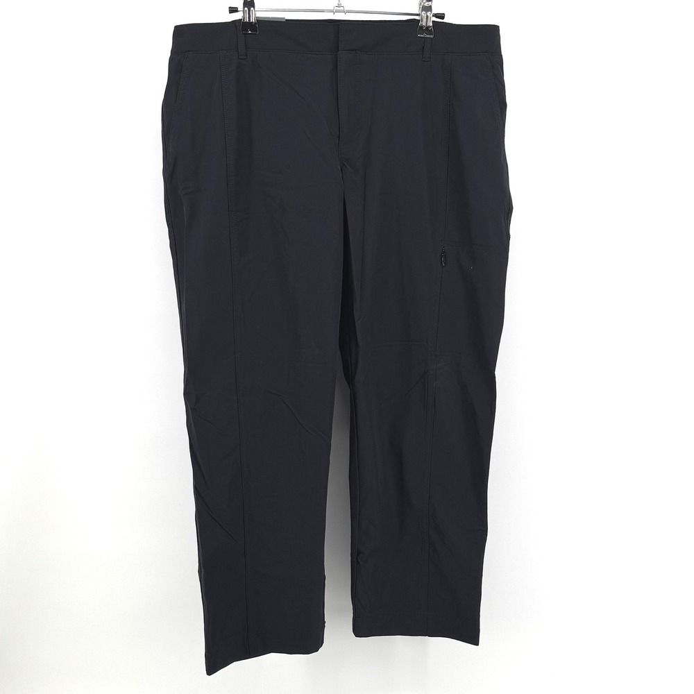 Kirkland Travel Office Pant Women 14 Black Stretch Lightweight Gorpcore Utility